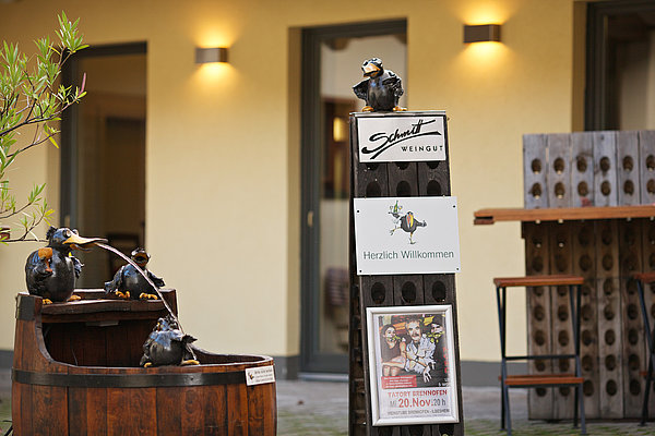 Blick in das Restaurant Weinstube Brennofen 